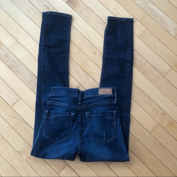 Express super skinny mid rise stretch jeans. Size 00 - Picture 5 of 10